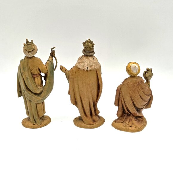 Vintage Fontanini Heirloom Depose Made Italy 1983 Small Nativity Figures 9 pcs - Picture 7 of 16